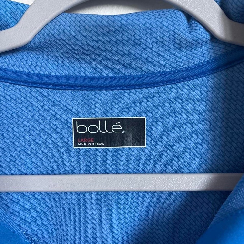 Bollé performance golf polo in a vibrant sky blue color - Picture 2 of 2